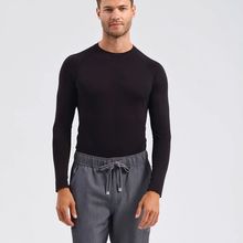 Camiseta interior hombre resistente a arrugas Black S