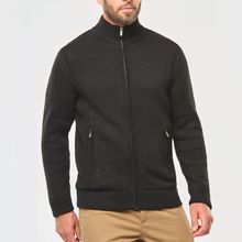 Cárdigan con forro polar hombre Black S
