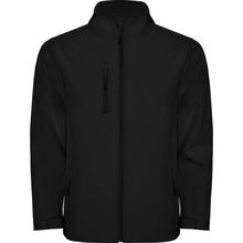 Cazadora Softshell con cremallera invertida Negro S