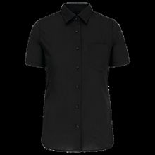 Camisa easy care manga corta mujer Black Xs