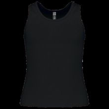 Camisa tirantes niña algodón Black 6/8 Ans