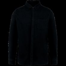 Camisa franela hombre algodón orgánico Black S