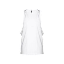 Camiseta Sin Mangas Algodón Unisex Blanco L