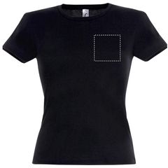 Camiseta Mujer 150g Algodón | Pecho | 100 x 100