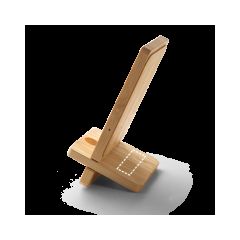 Cargador USB y soporte móvil de Bambú | Base | 60 x 35