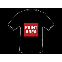 Camiseta técnica de poliéster para hombre | Espalda | 200 x 180