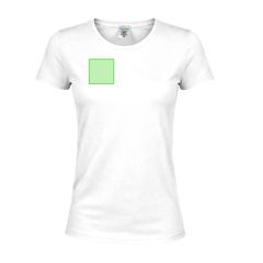 Camiseta Mujer Blanca 150g/m2 | Area 2 | 80 x 80