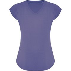 Camiseta Técnica Mujer Ajustada Bajo en V | PECHO_DERECHO | 100 x 280
