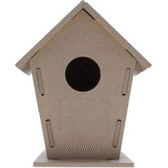 Caseta de madera para pájaros | Frontal | 50 x 50