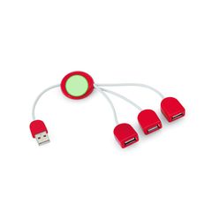 Cable de Carga con 3 puertos USB 2.0 | Parte trasera circular | 20 x 20