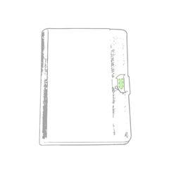 Carpeta tecnológica con elegante combinación de poliéster y polipiel | En la chapa metálica | 10 x 25