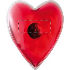 Calienta manos corazón acabado brillante | Trasero | 40 x 15