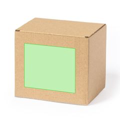 Caja de Cartón Reciclado para Tazas | Centrado en el frontal | 80 x 70