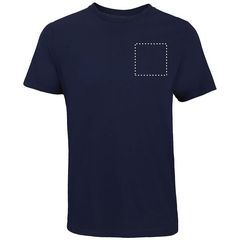 Camiseta unisex de algodón peinado | Pecho | 100 x 100