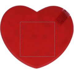 Caja corazón de caramelos menta | Trasero | 35 x 35