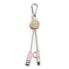 Cable 4 en 1 con mosquetón | ZONA2 | 25 x 25