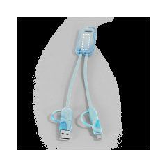 Cable 6 en 1 reciclado | Verso superior | 30 x 12