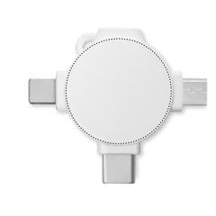 Cable de Carga 3 en 1 Personalizable | Frontal | 27 x 27