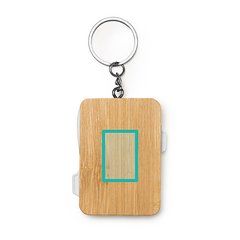 Cable cargador 4 en 1 de bambú con llavero | ZONA1 | 45 x 30