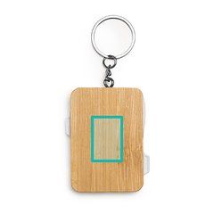 Cable cargador 4 en 1 de bambú con llavero | ZONA2 | 45 x 30