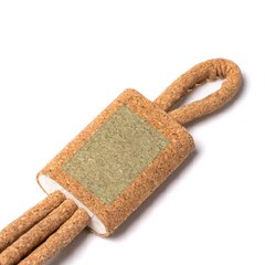 Cable cargador 4 en 1 de corcho | ZONA1 | 15 x 20