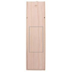 Caja para 1 botella de vino en madera de paulownia | Frontal | 70 x 130