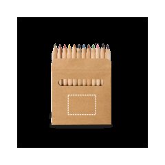 Caja 12 Lápices de Colores | Delantera | 35 x 25