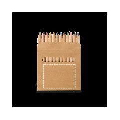 Caja 12 Lápices de Colores | Delantera | 60 x 45