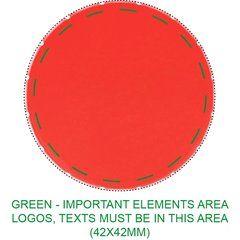 Caja con caramelos de menta sin azúcar 10gr | Frontal | 47 x 47