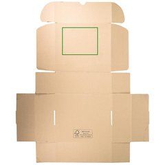 Caja cartón automontable grande | Tapa | 215 x 215