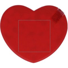 Caja corazón de caramelos menta | Trasero | 35 x 35