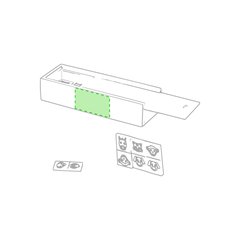Caja de dominó con caras de animales en madera | En el lateral | 50 x 30