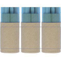 Caja tubo con 12 lápices de colores y sacapuntas | CARTON DL