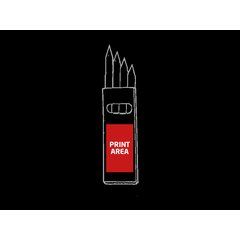 Cajita con 4 Lápices de Colores | Inferior centro | 25 x 45