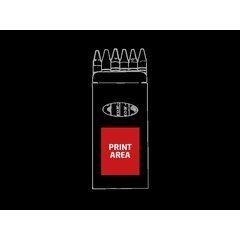 Cajita con 6 Ceras de Colores | Inferior centro | 40 x 32