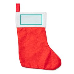 Calcetín navideño rojo para colgar | ZONA1 | 90 x 40