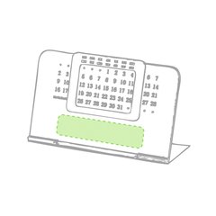Calendario perpetuo personalizado con soporte plegable | Debajo de los números | 100 x 23