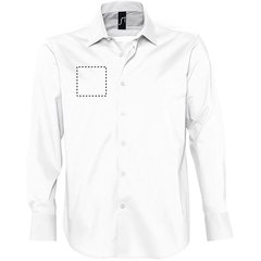 Camisa Ajustada Hombre Algodón/Elastano | Pecho Derecho | 100 x 100