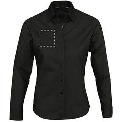 Camisa Mujer en Algodón y Elastano | Pecho Derecho | 100 x 100