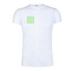 Camiseta adulto blanca transpirable textura algodón | Area 2