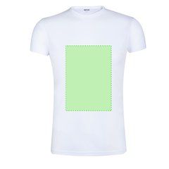 Camiseta adulto blanca transpirable textura algodón | Area 3