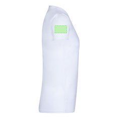 Camiseta adulto blanca transpirable textura algodón | Area 5