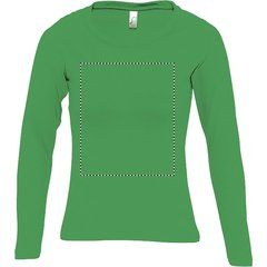 Camiseta Ajustada Manga Larga Mujer | Frontal | 250 x 300