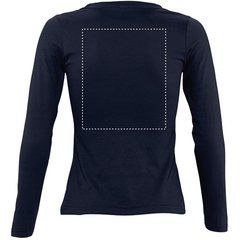 Camiseta Ajustada Manga Larga Mujer | Trasero | 250 x 300