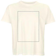 Camiseta de algodón para hombre oversize | Frontal | 280 x 400