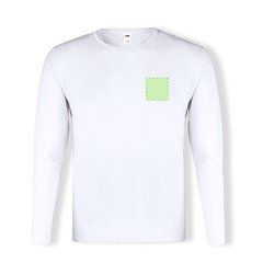 Camiseta Blanca Manga Larga Algodón | Area 1 | 80 x 80