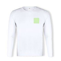 Camiseta Blanca Manga Larga Algodón | Area 1