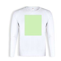 Camiseta Blanca Manga Larga Algodón | Area 3 | 280 x 400