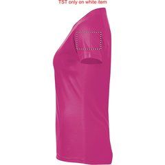 Camiseta Deportiva Mujer 140g | Brazo Izquierdo | 100 x 70