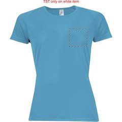 Camiseta Deportiva Mujer 140g | Pecho | 100 x 100